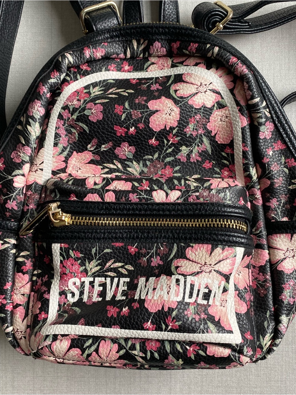 Steve Madden Pink Floral Mini Backpack - Picture 3 of 7